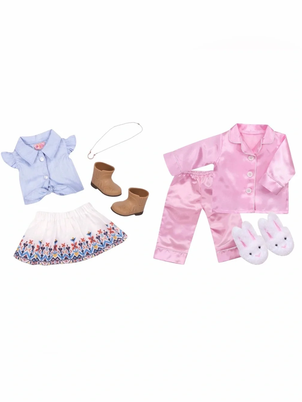 Bundle of Our Generation Accessories -Pet Portuguese Puppy and 2 Outfits